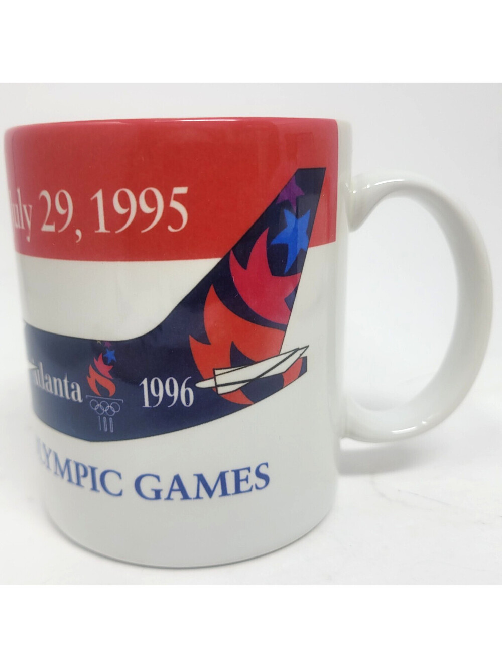 Delta Air Lines Boeing 767 Spirit of Delta 1996 Olympic Games Coffee Mug 1995